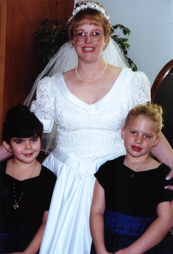 The Bride and Flower Girls