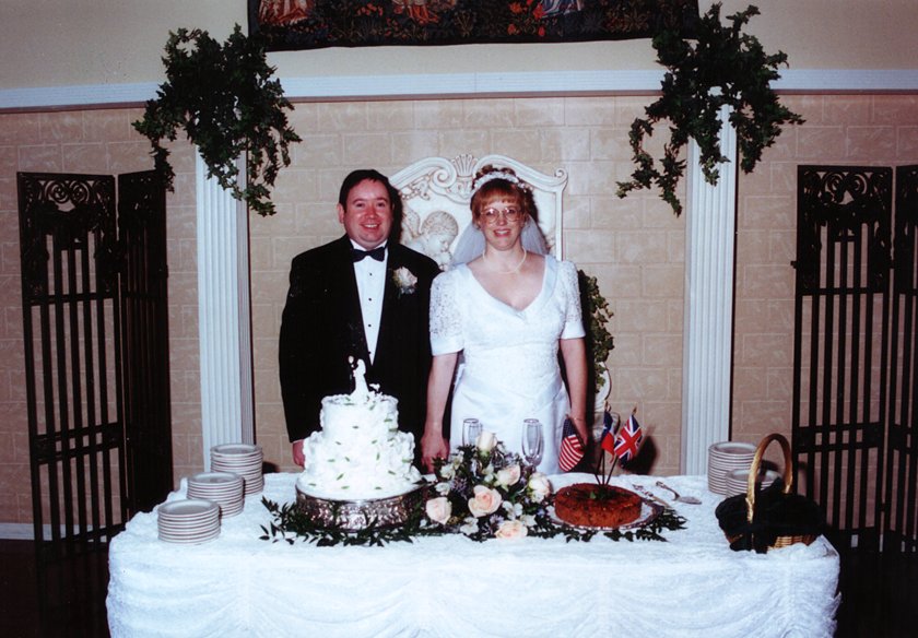 The Bride, Groom and the Cake Table